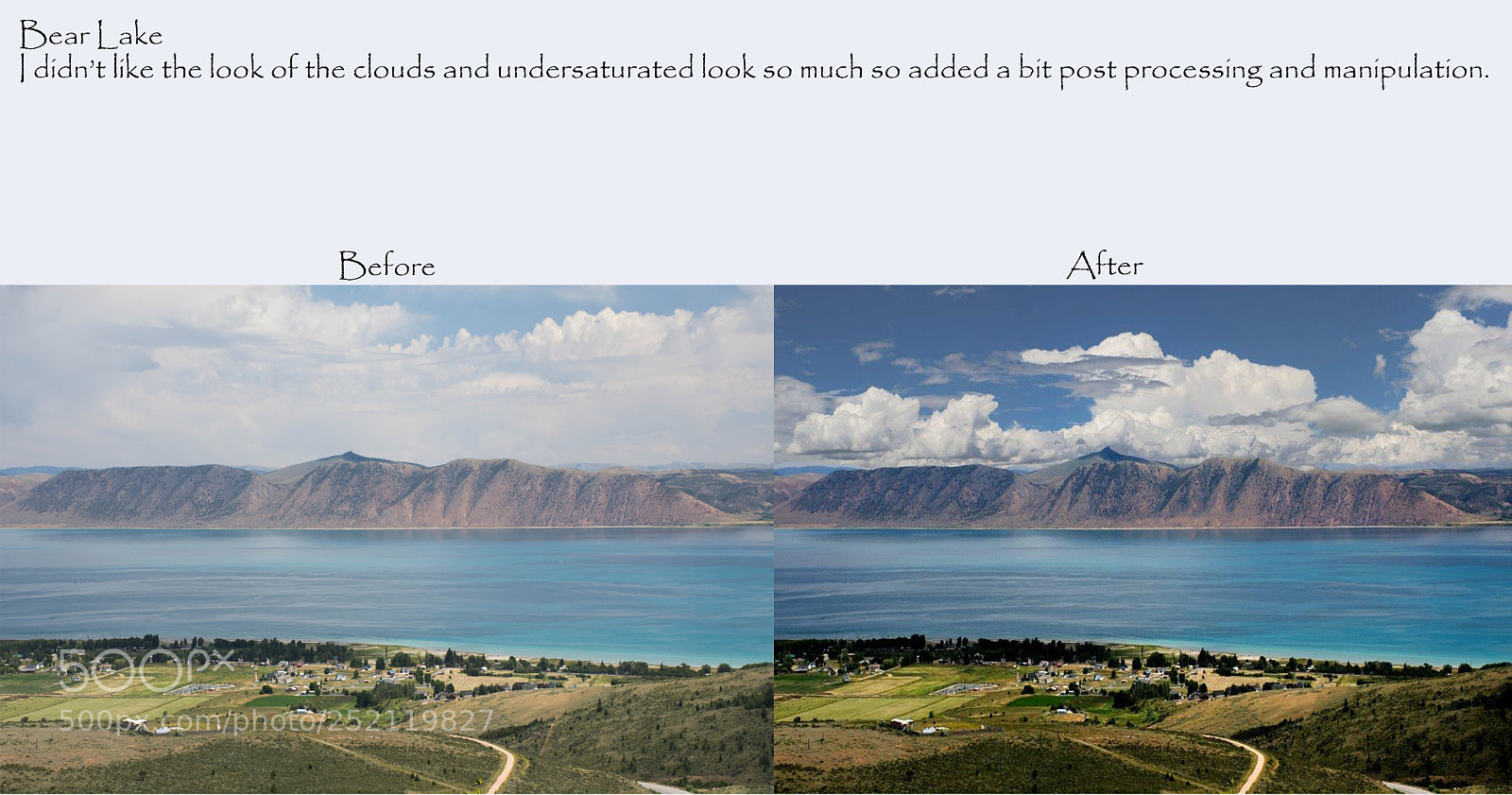 Nikon D7200 sample photo. Before&after bear lake photography