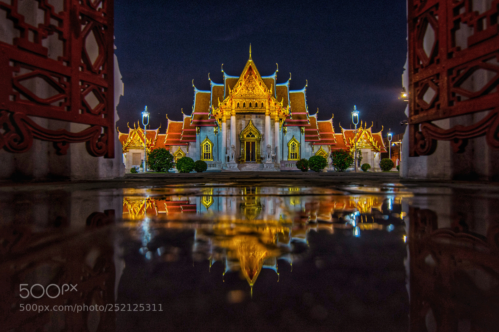 Nikon D7200 sample photo. Marble temple at night photography