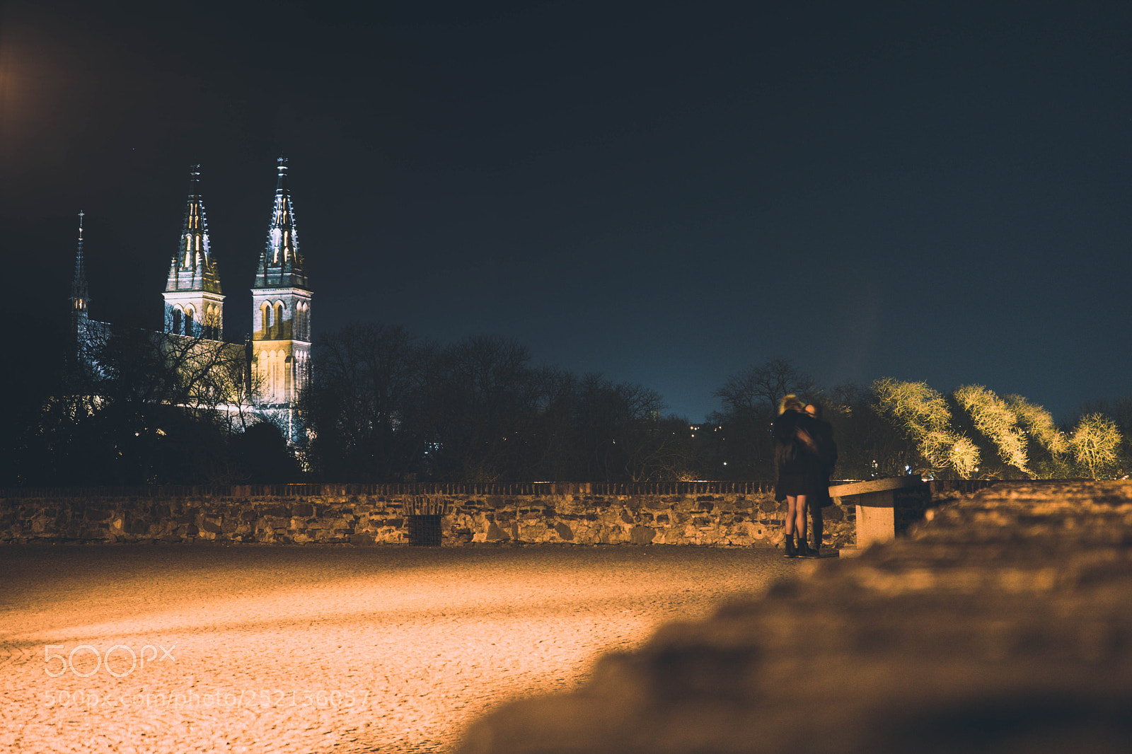 Sony a7 sample photo. Couple at vysehrad castle photography