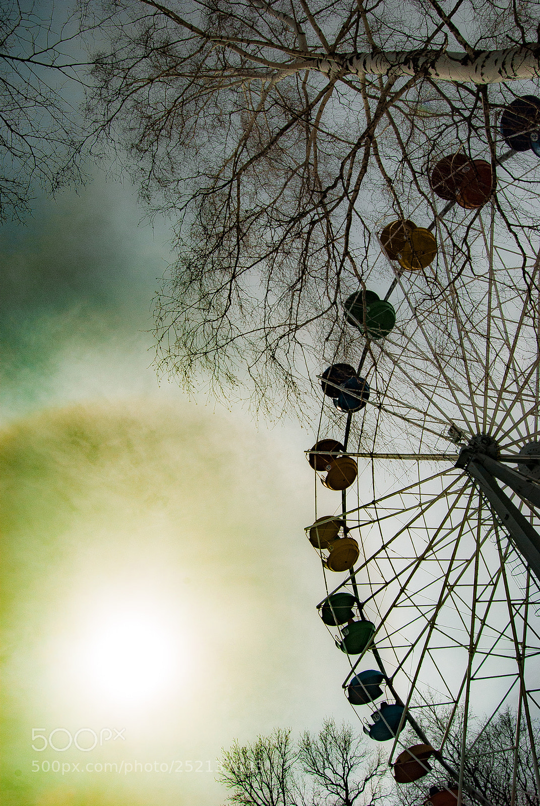 Nikon D3000 sample photo. Ferris wheel photography