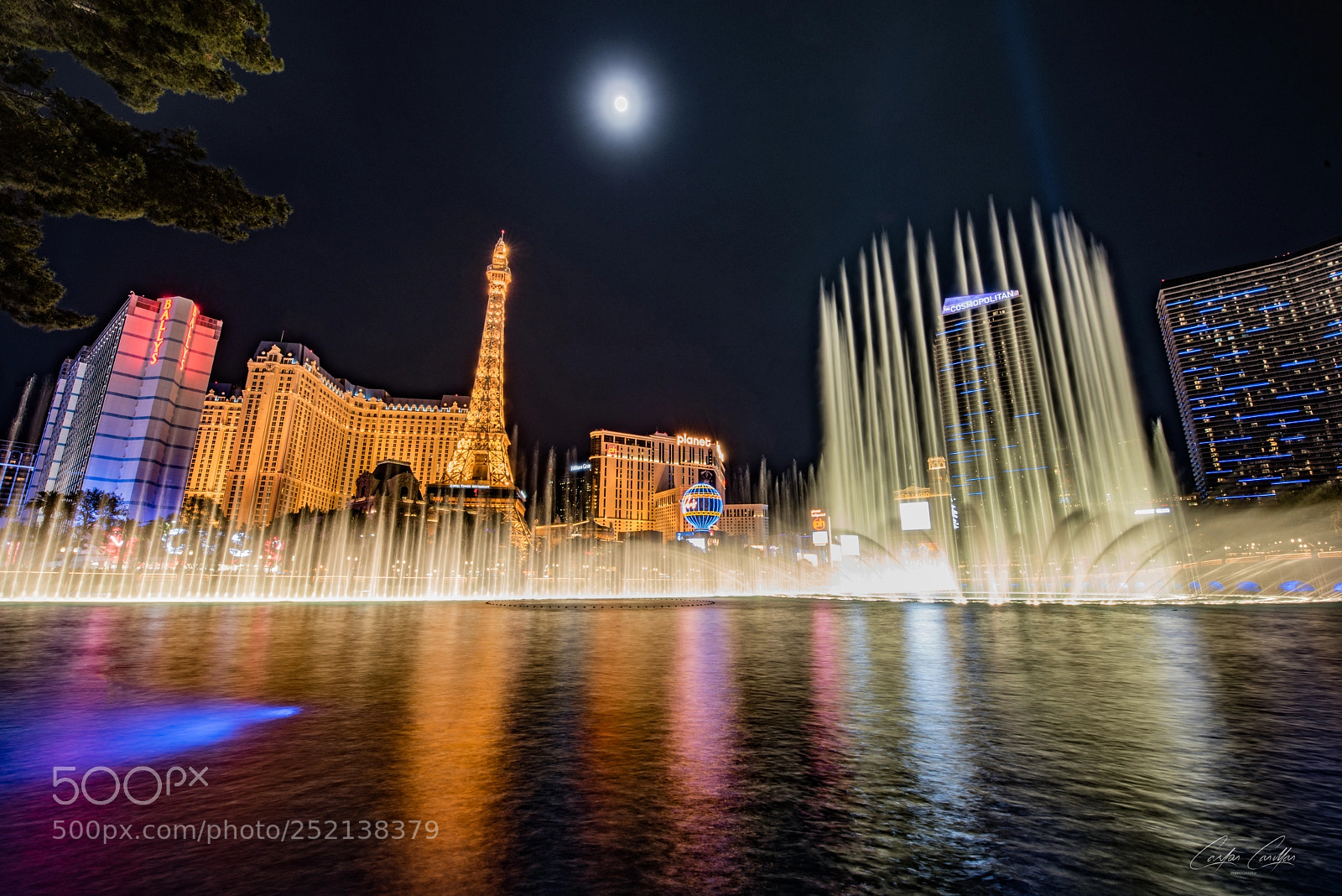 Nikon D810 sample photo. The bellagio fountains photography