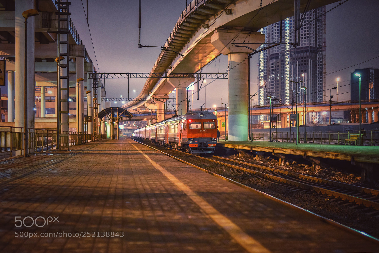 Nikon D810 sample photo. Night station photography