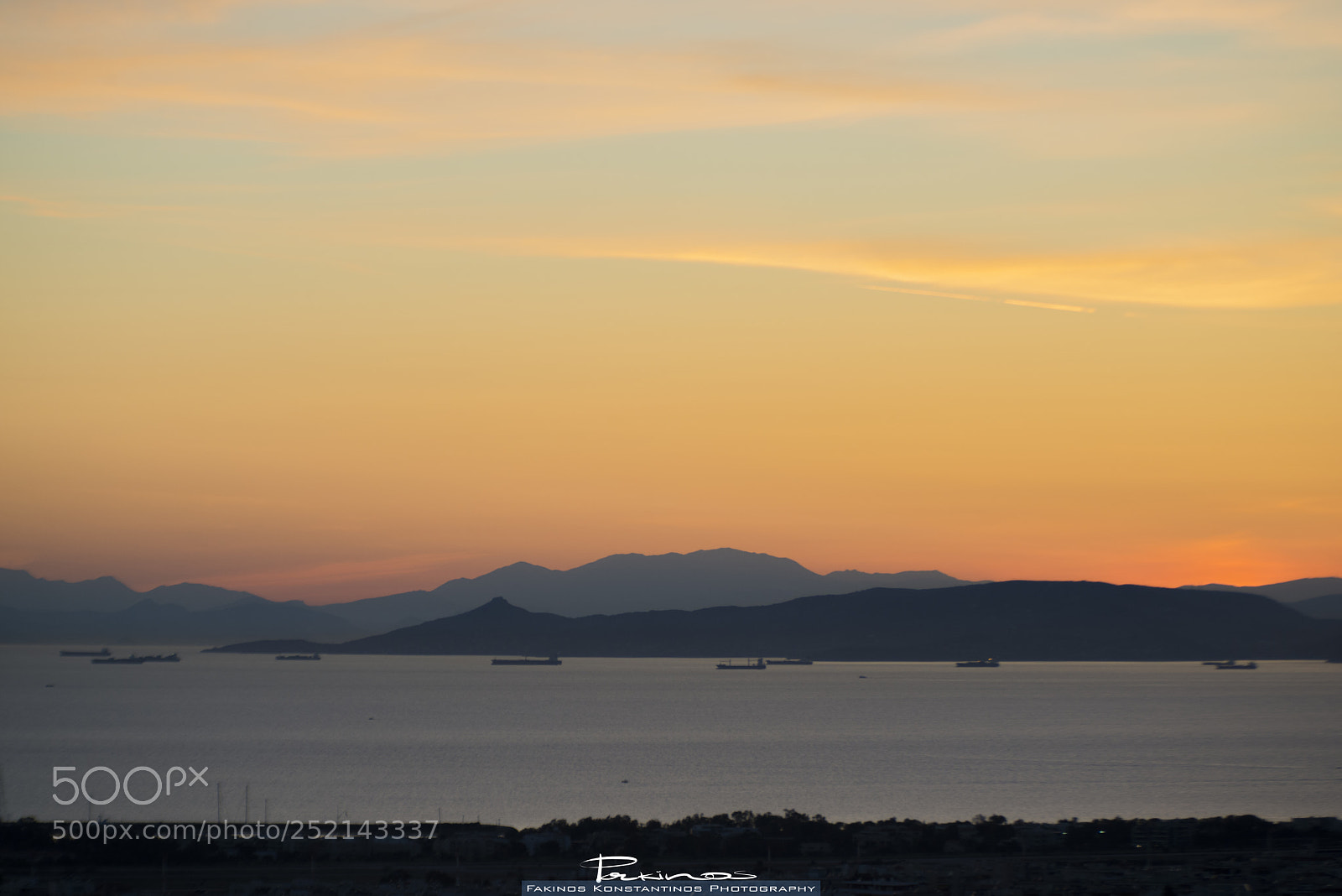 Nikon D800E sample photo. Sunset from athens, greece. photography