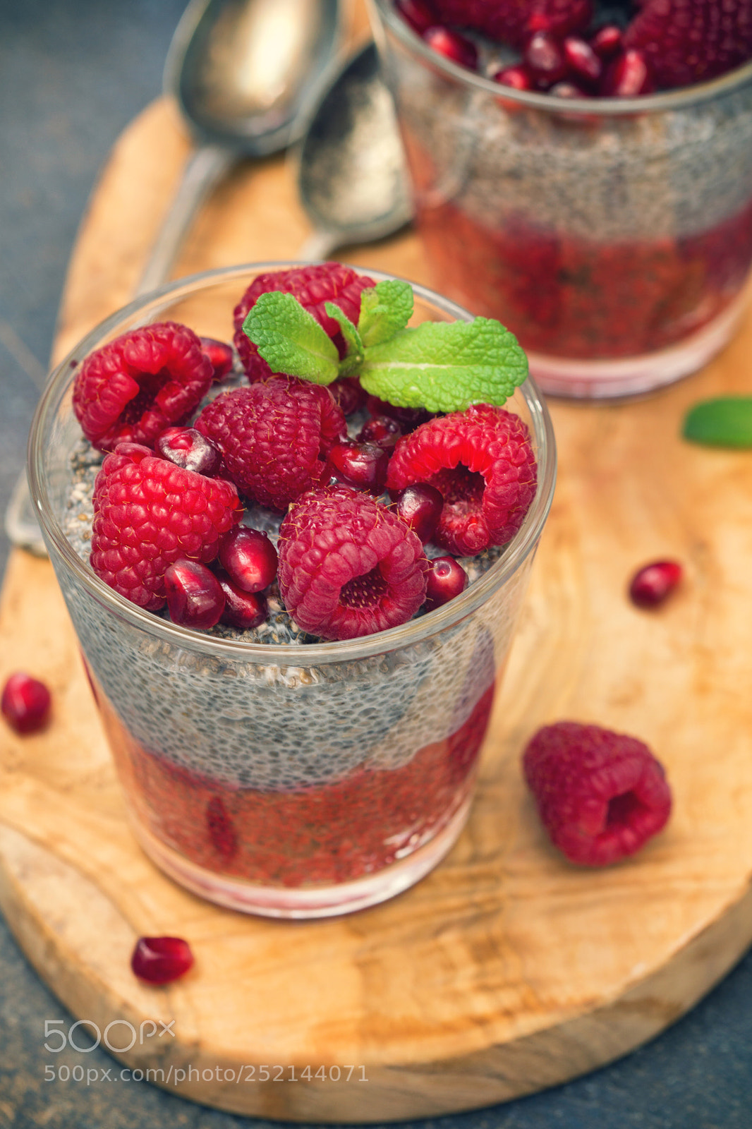 Sony a6300 sample photo. Chia seed pudding photography