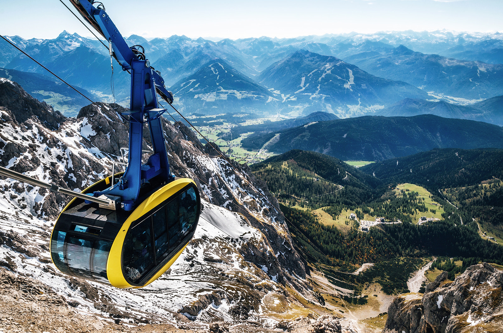 Nikon D7000 sample photo. Cable car in austrian photography