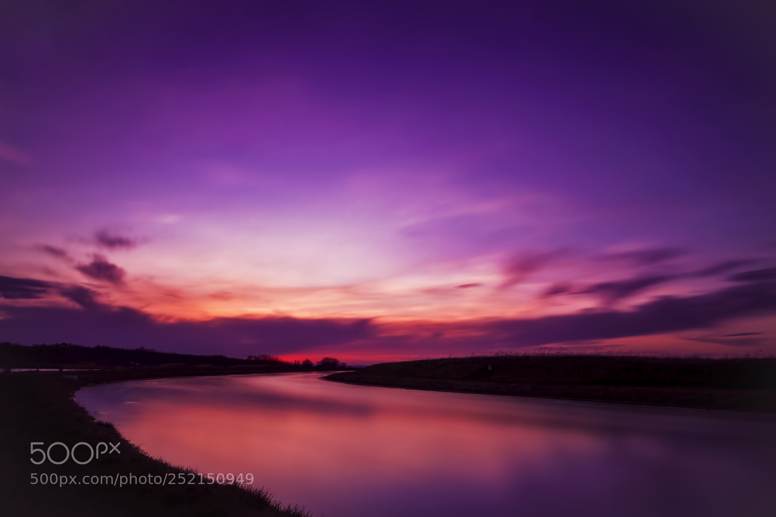 Canon EOS 7D sample photo. Sunset over the river photography