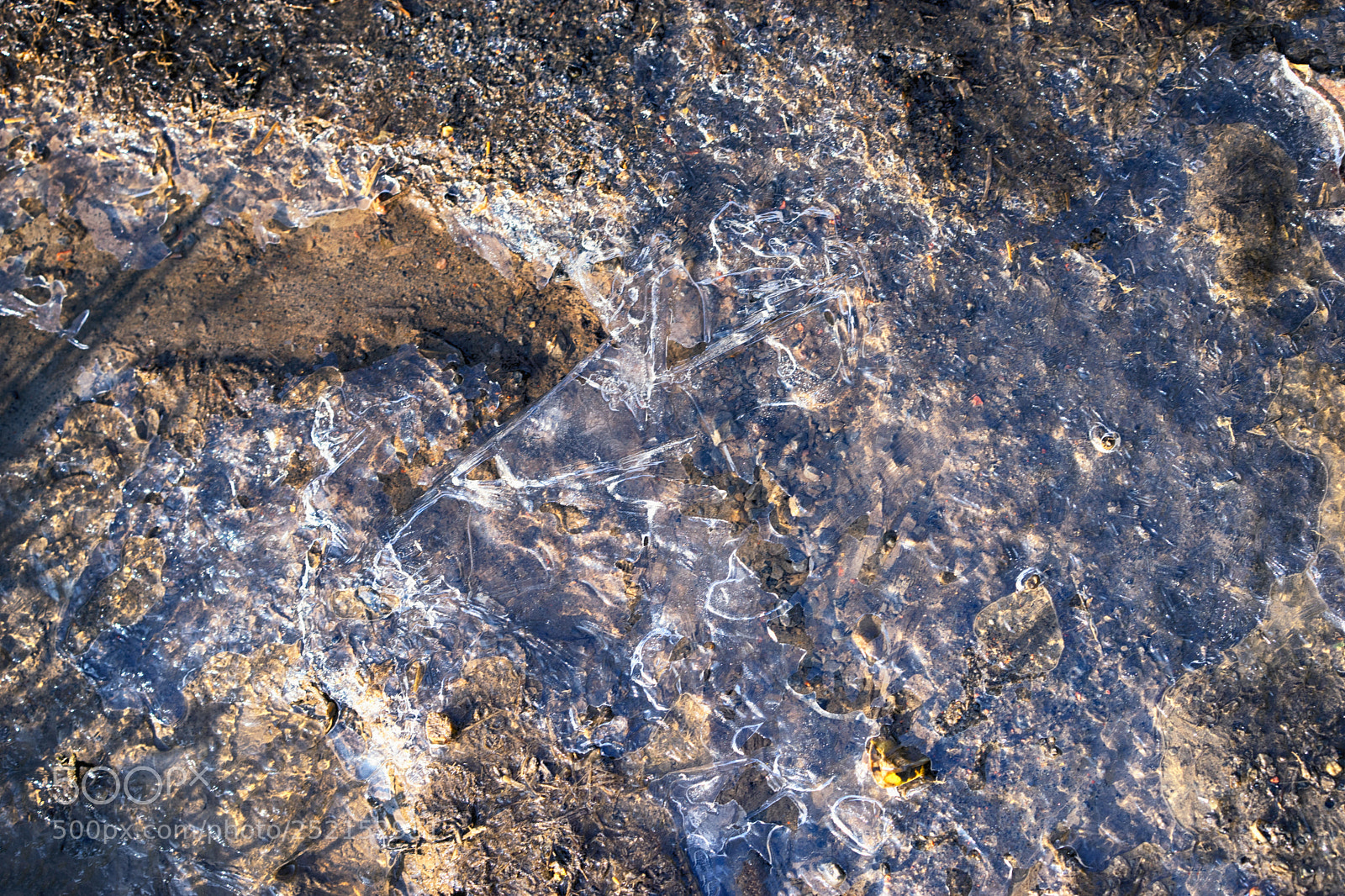 Sony a7 sample photo. Frozen water in early photography
