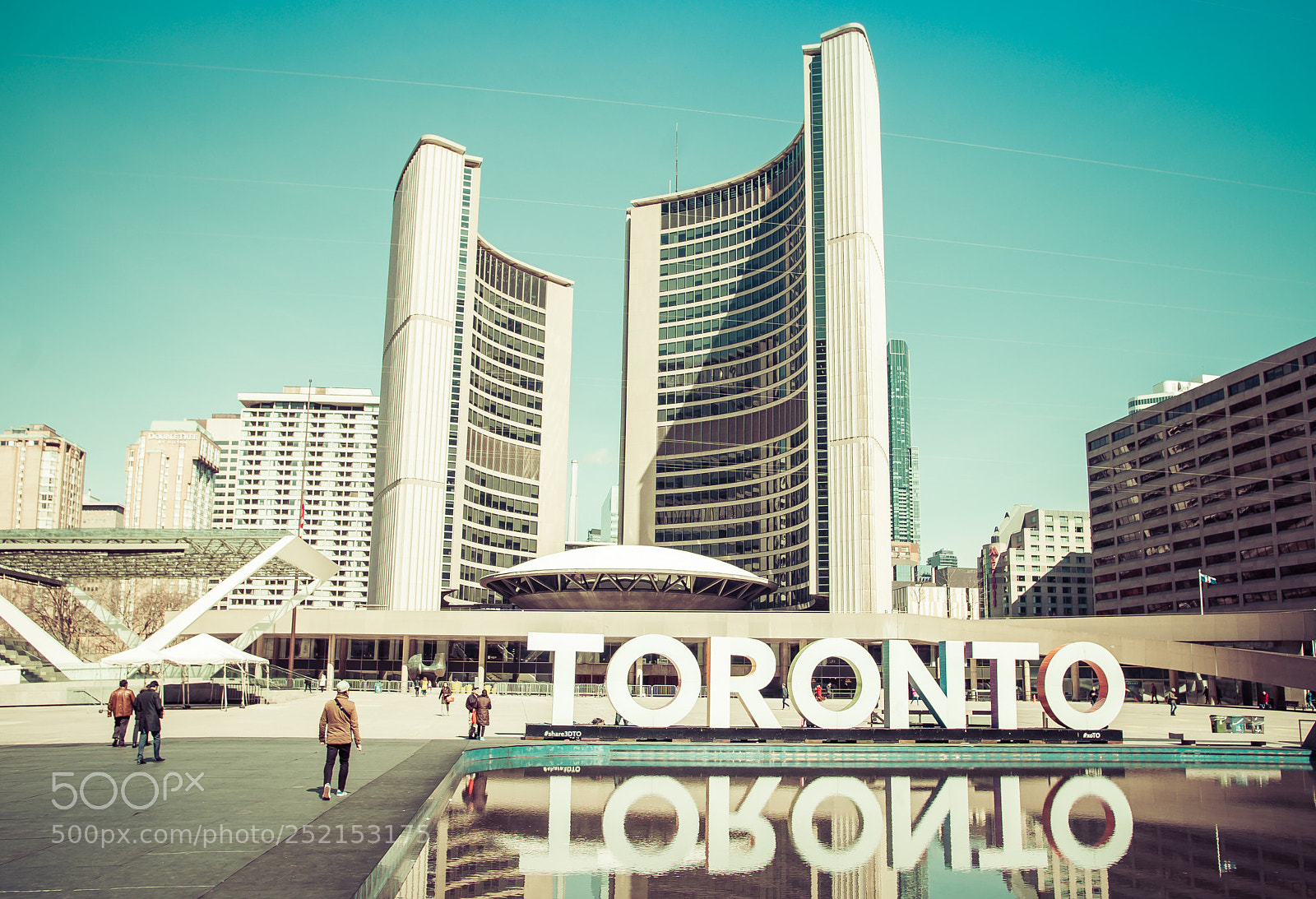 Pentax K-50 sample photo. Toronto city hall photography