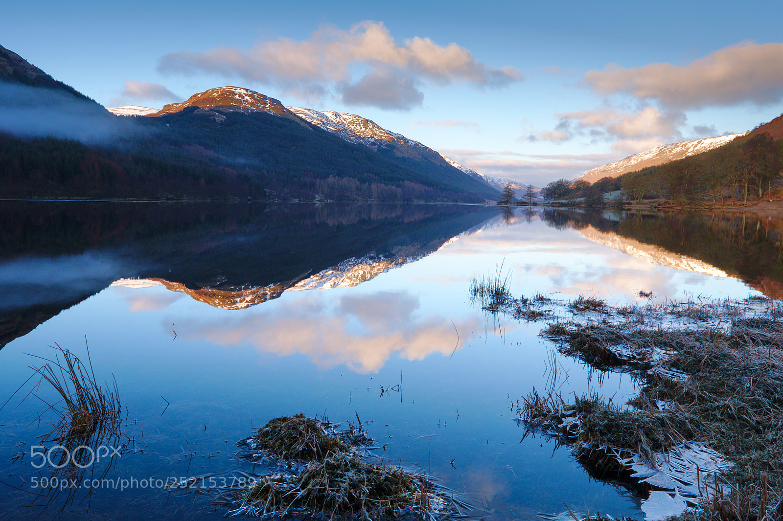 Fujifilm X-T2 sample photo. Golden hour, loch voil photography