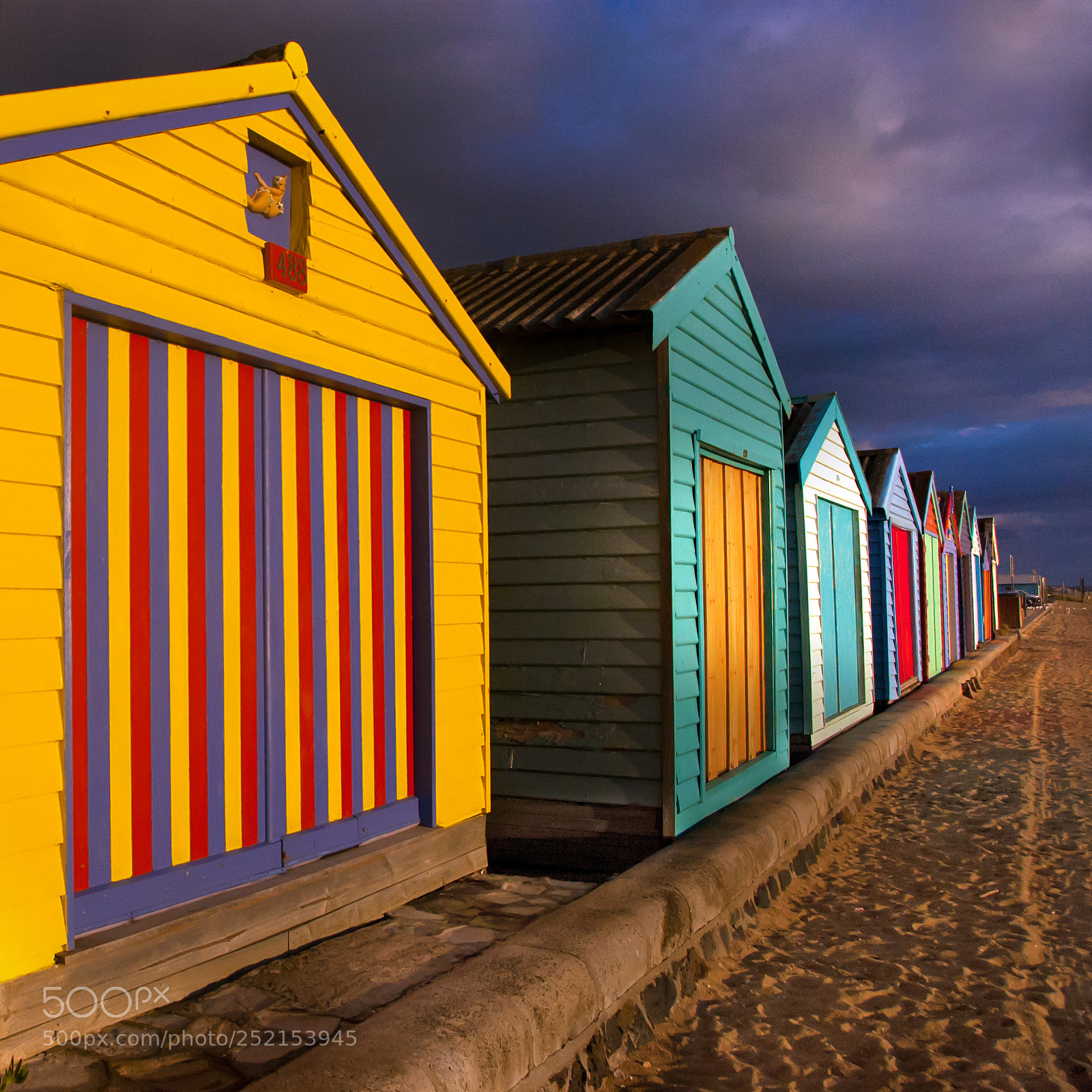 Nikon D70s sample photo. Aspendale beach boxes photography