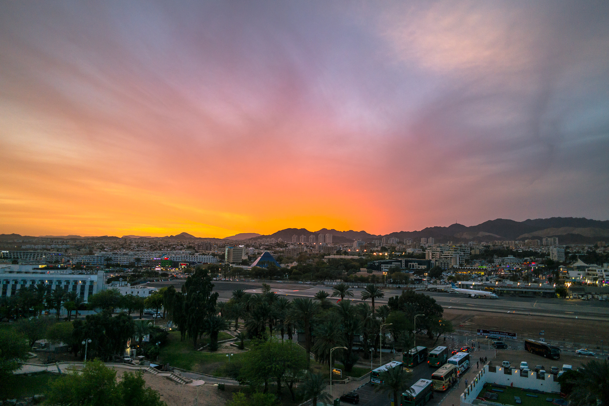 Samsung NX300M sample photo. Eilat skyline photography