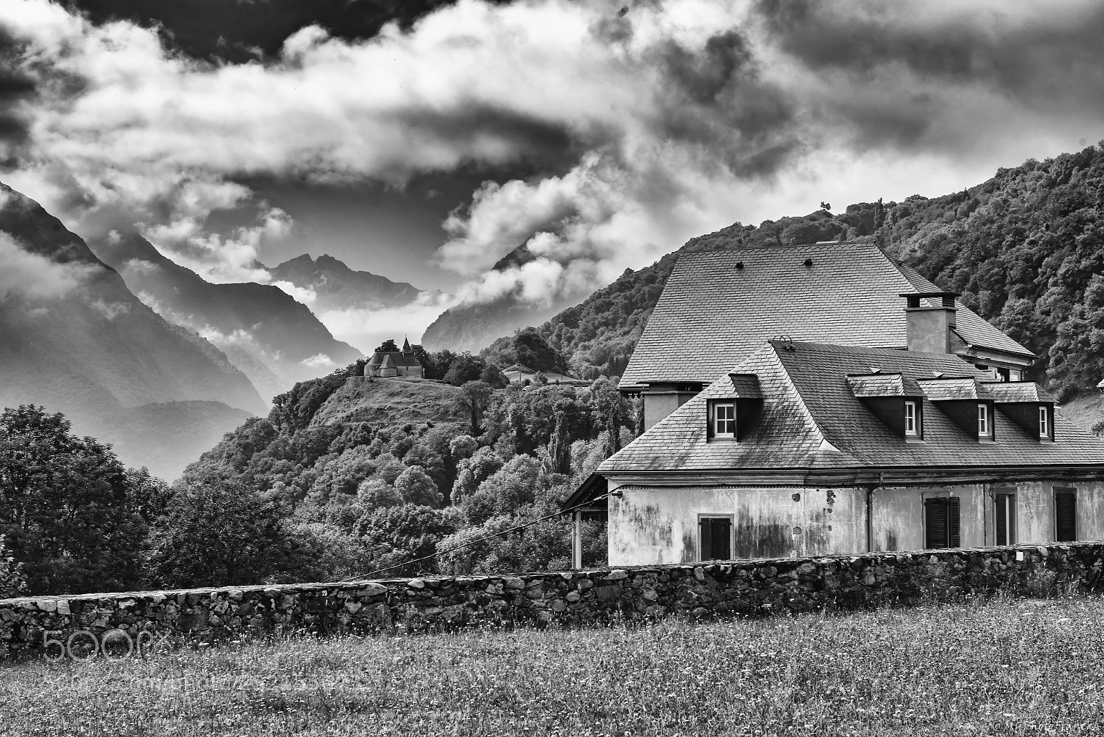 Nikon D800E sample photo. Au loin la chapelle photography