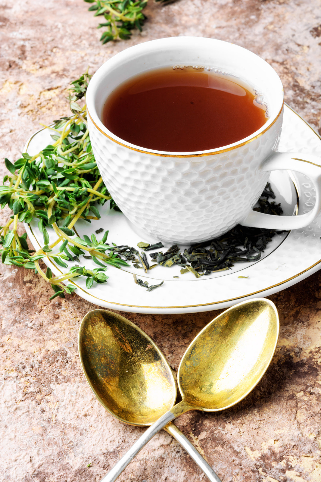 Nikon D7100 sample photo. Herbal tea with thyme photography