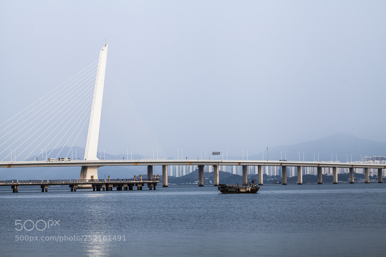 Canon EOS 5D Mark II sample photo. Shenzhen bay bridge photography