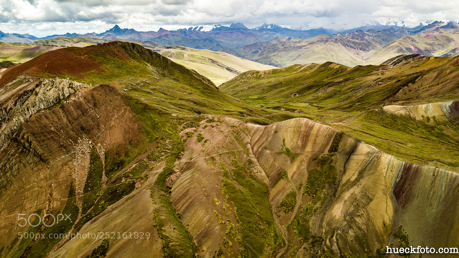 DJI FC220 sample photo. Palccoyo colored mountains dji photography