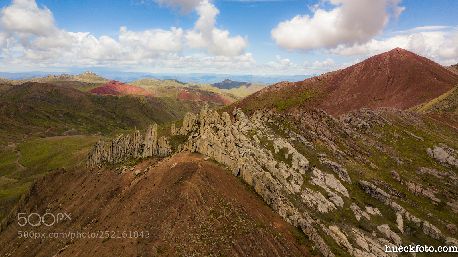 DJI FC220 sample photo. Palccoyo colored mountains dji photography