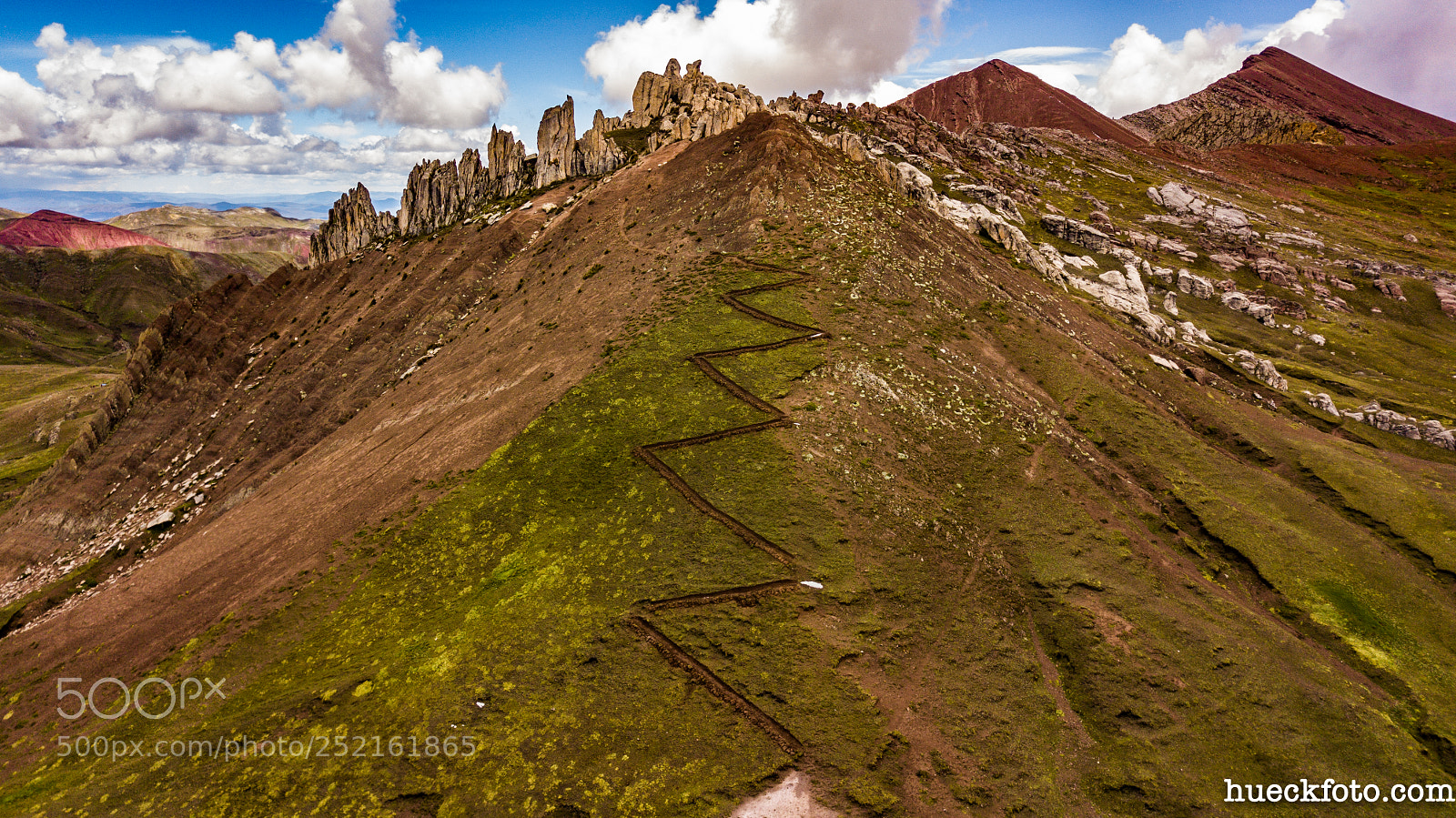DJI FC220 sample photo. Palccoyo colored mountains dji photography