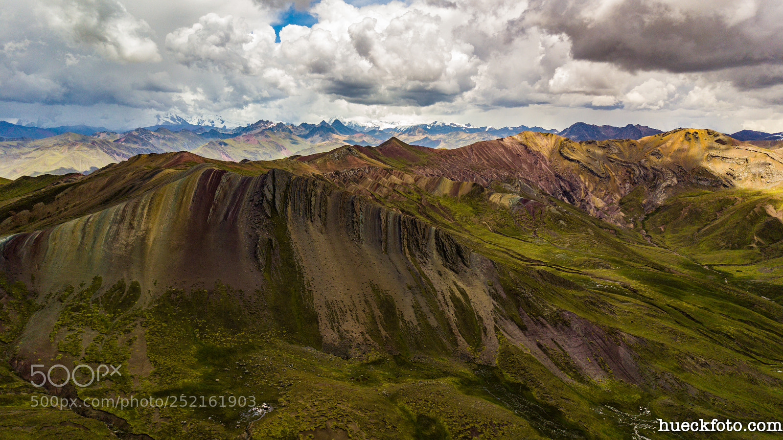 DJI FC220 sample photo. Palccoyo colored mountains dji photography