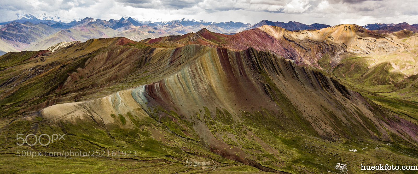 DJI FC220 sample photo. Palccoyo colored mountains dji photography