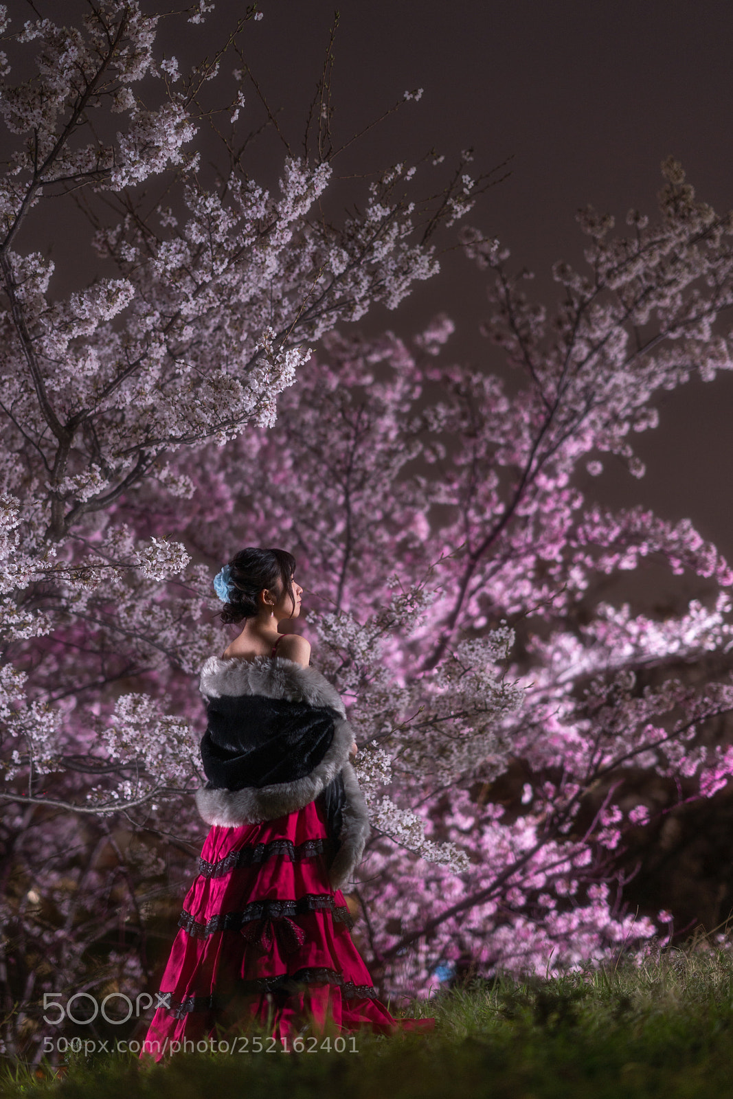 Sony a7R III sample photo. Night portrait photography