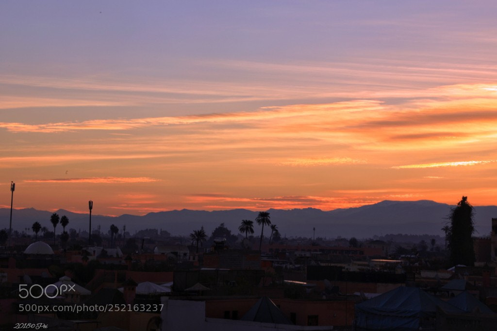 Canon EOS 5D Mark IV sample photo. Sunrise of marrakesh photography