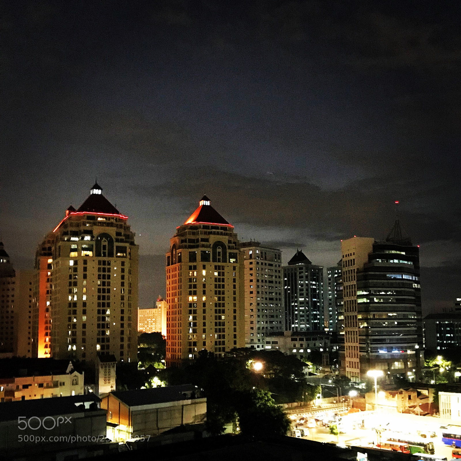 Apple iPhone 7 Plus sample photo. Jakarta, night view photography