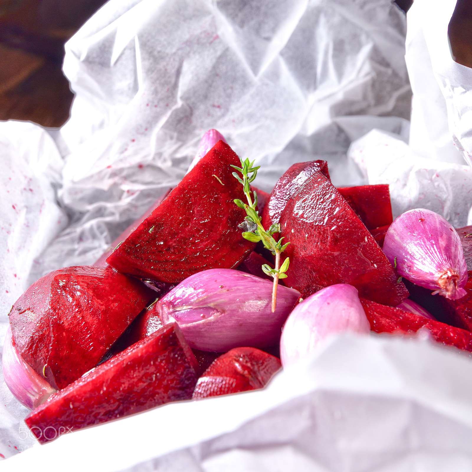 Nikon D810 sample photo. Oven baked red beets photography
