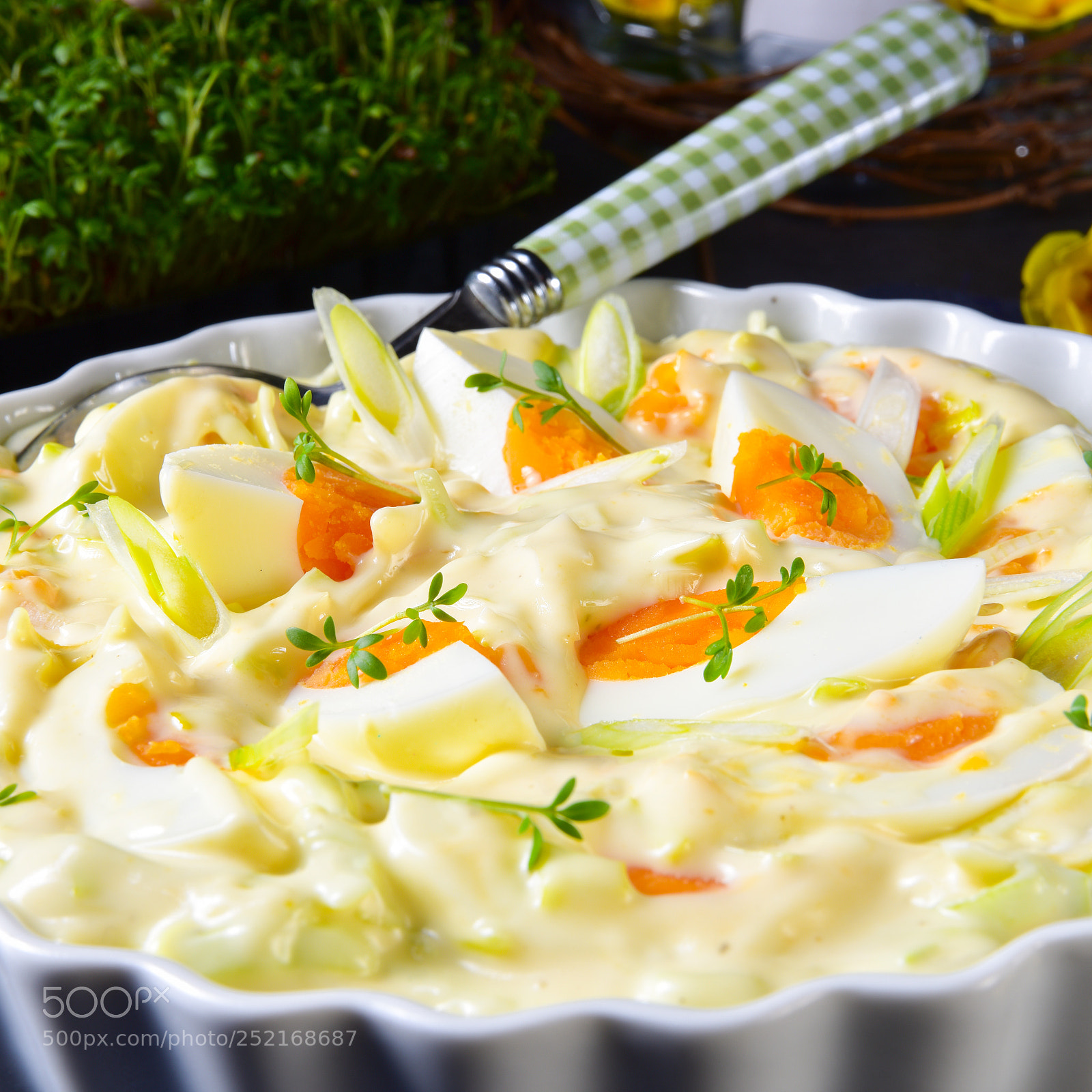 Nikon D810 sample photo. Spring egg salad with photography