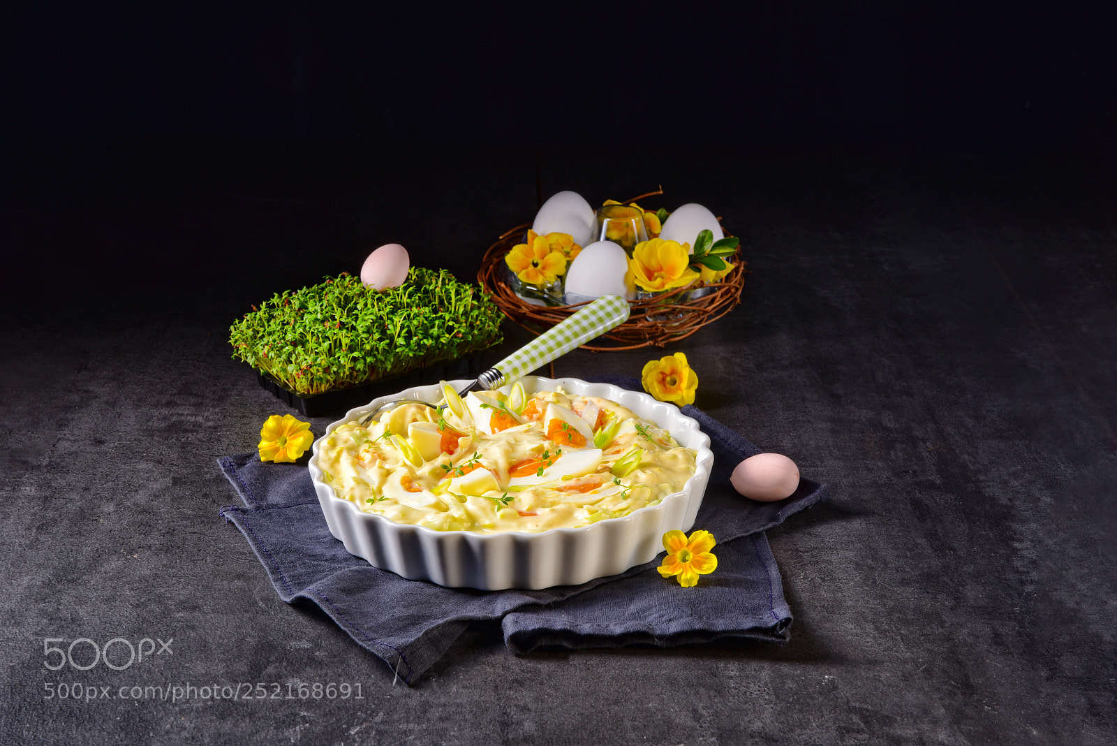 Nikon D810 sample photo. Spring egg salad with photography