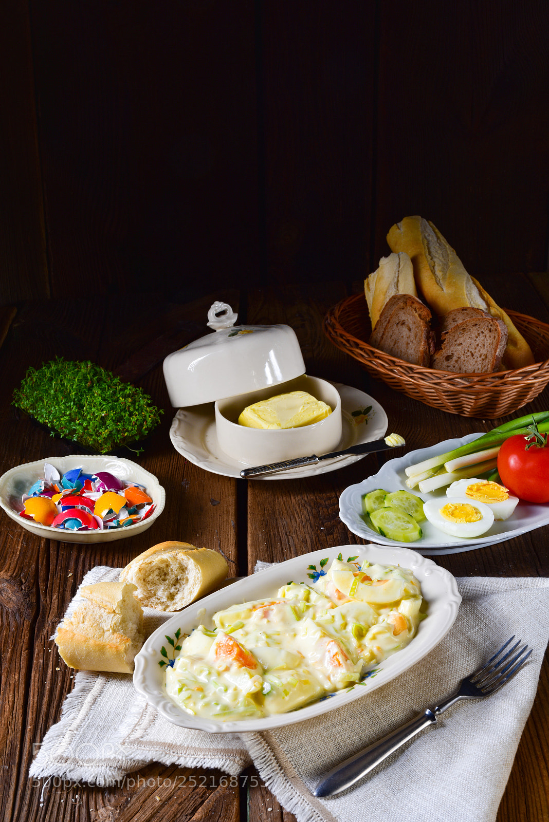 Nikon D810 sample photo. Rustic spring egg salad photography