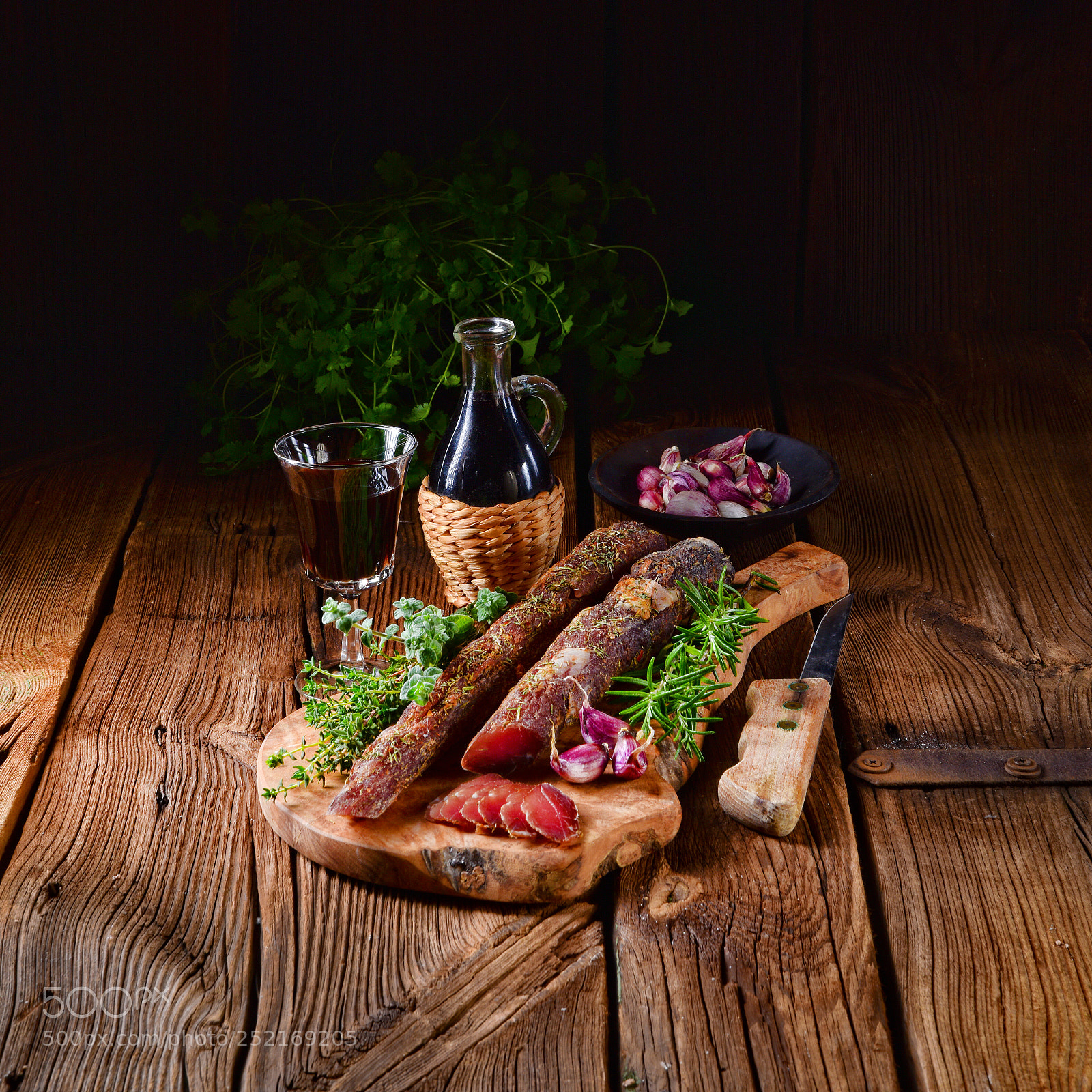 Nikon D810 sample photo. Dried sirloin with herbs photography