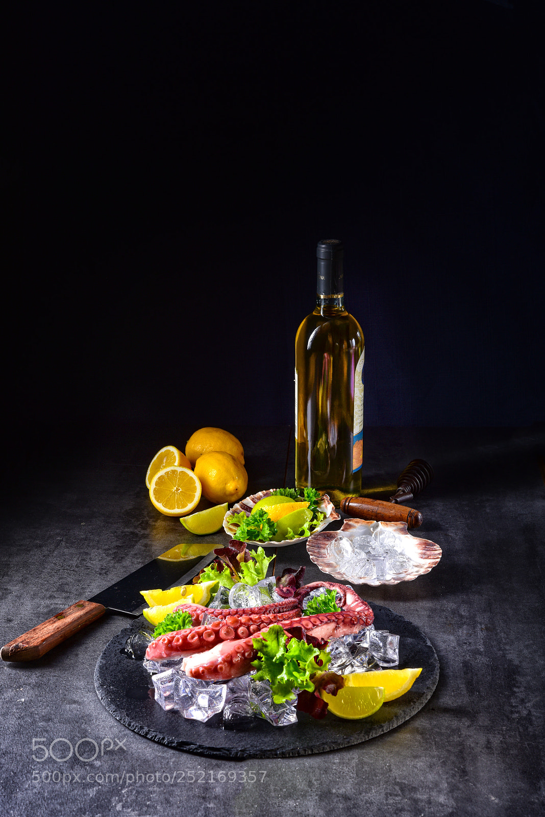 Nikon D810 sample photo. Raw octopus on the photography