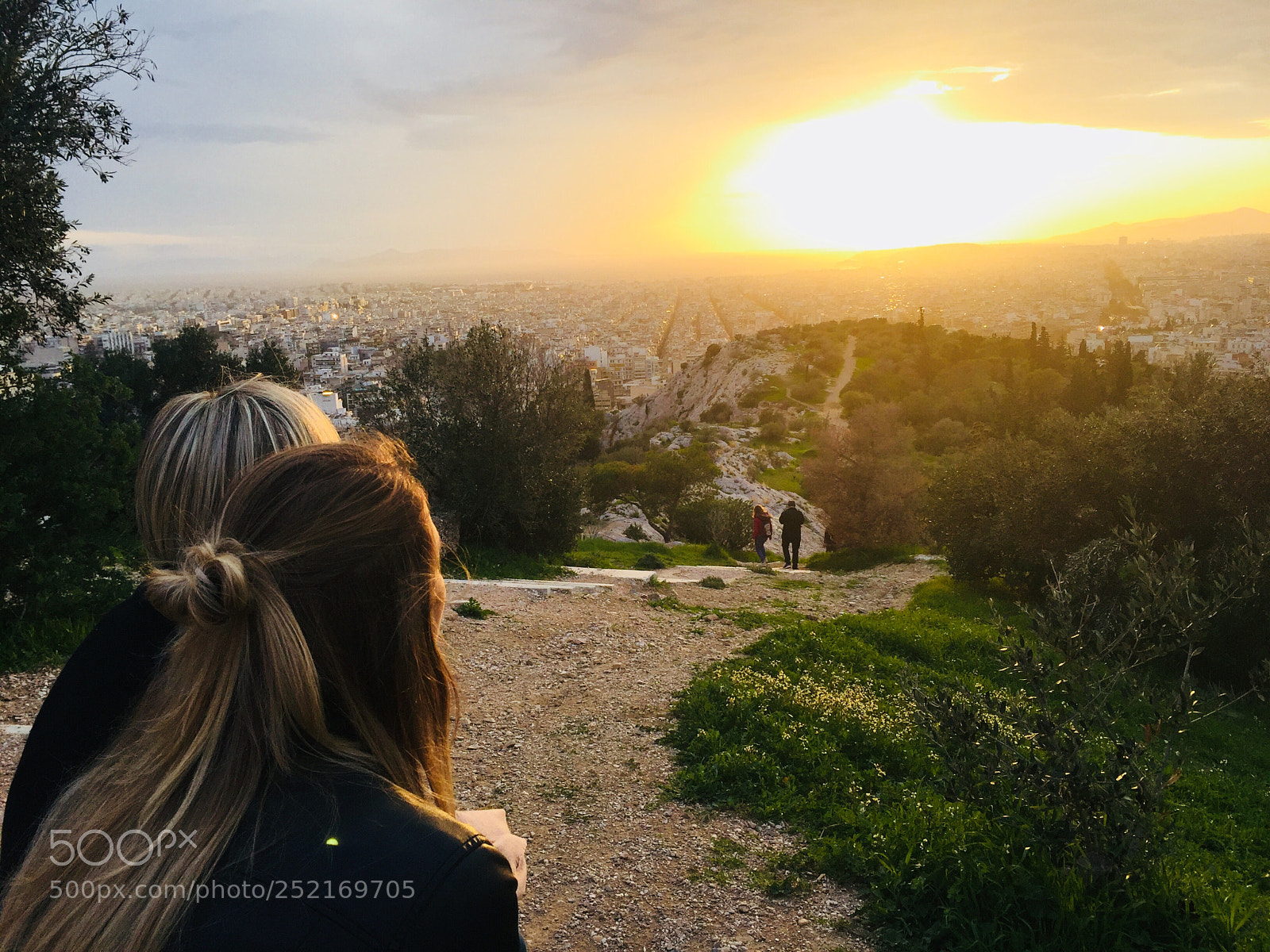 Apple iPhone 6 sample photo. Sunset on athens hills photography