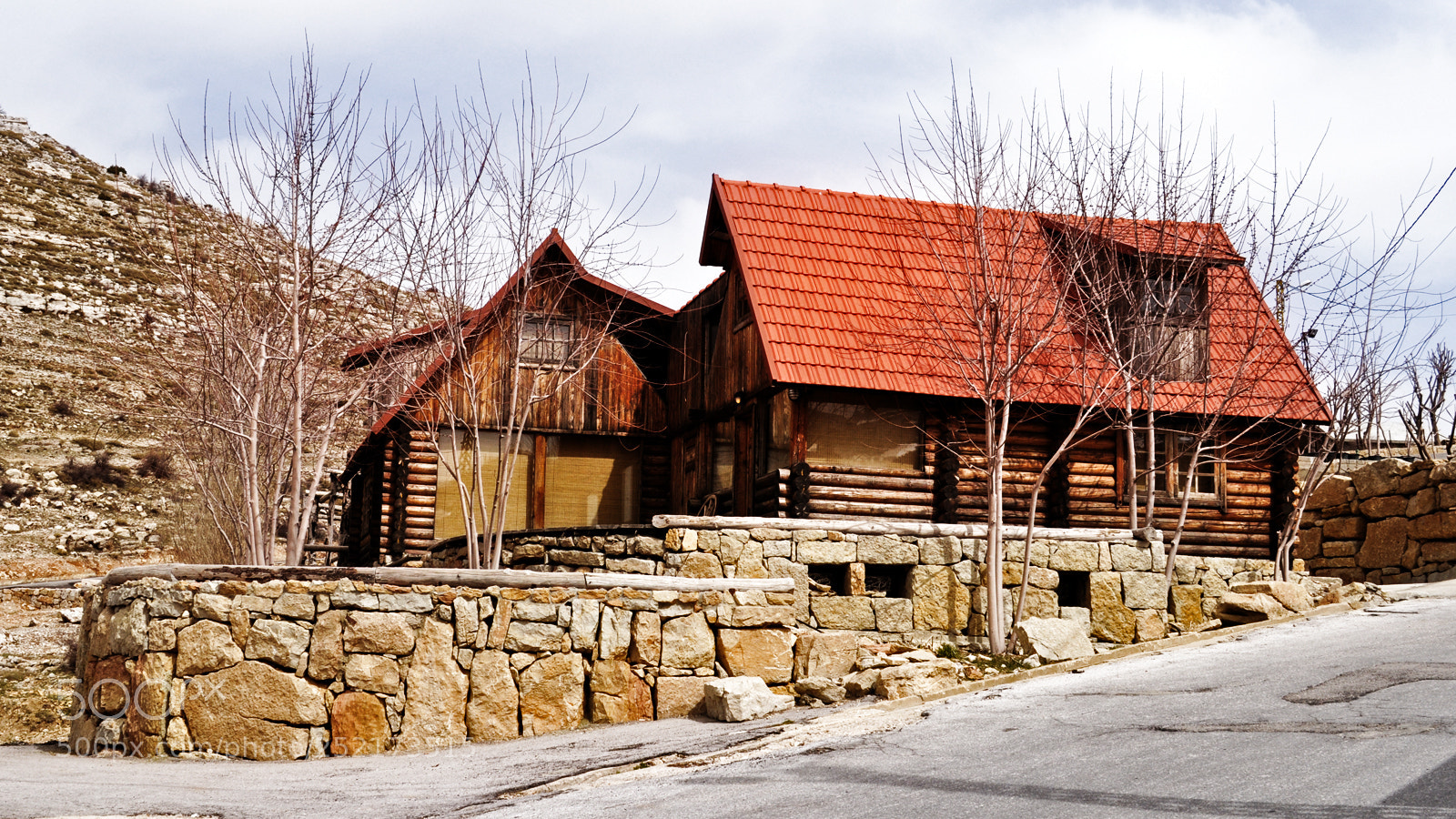 Nikon D5000 sample photo. Wood and stone photography