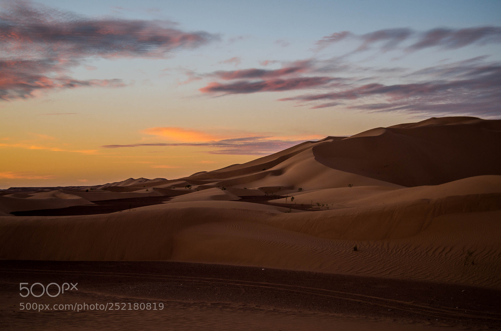 Pentax K-50 sample photo. Sunset from algerian desert photography