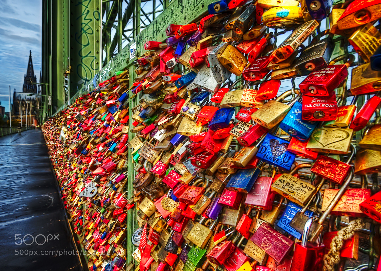 Nikon D800 sample photo. Hohenzollernbrucke photography