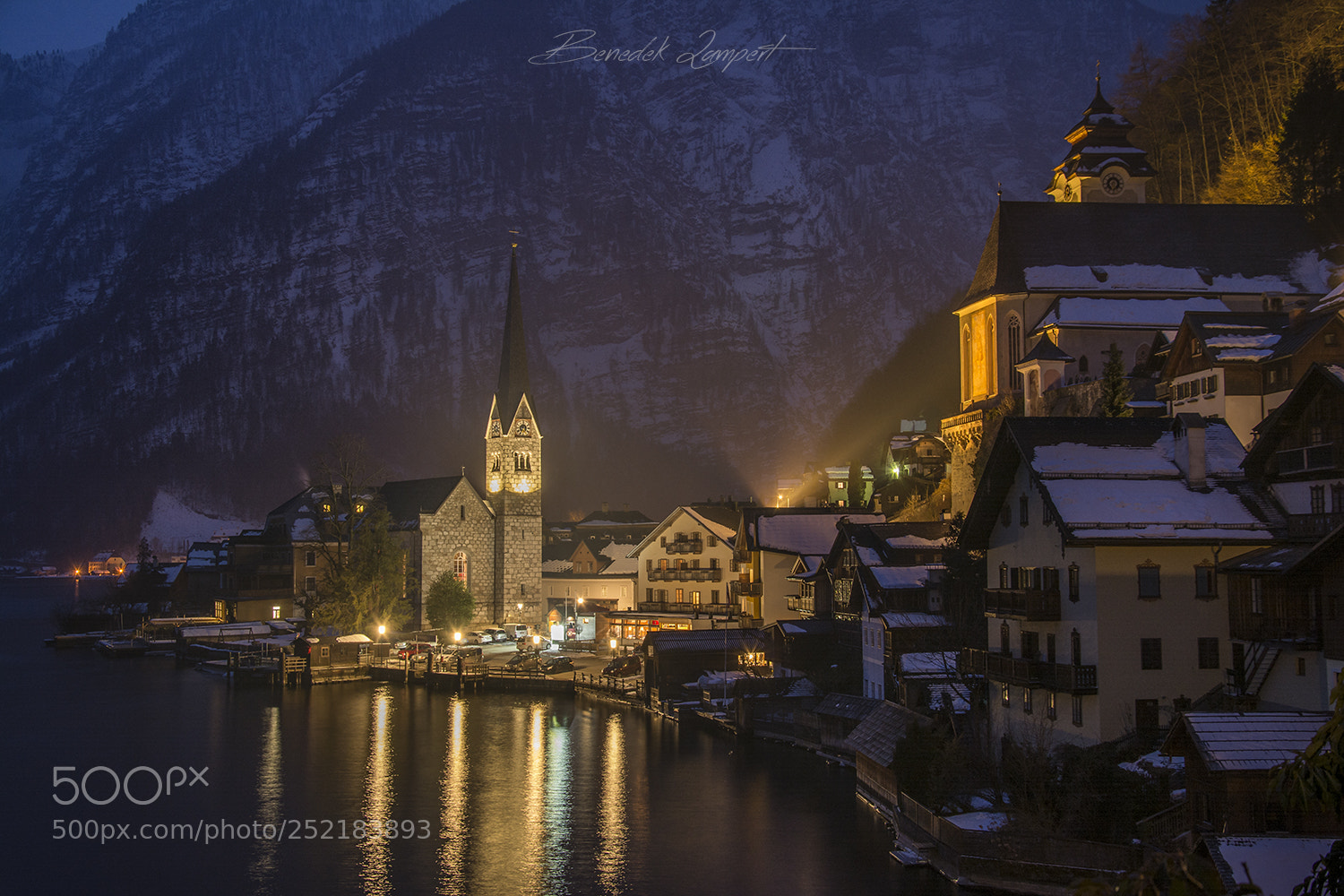 Nikon D7100 sample photo. Hallstatt by night photography