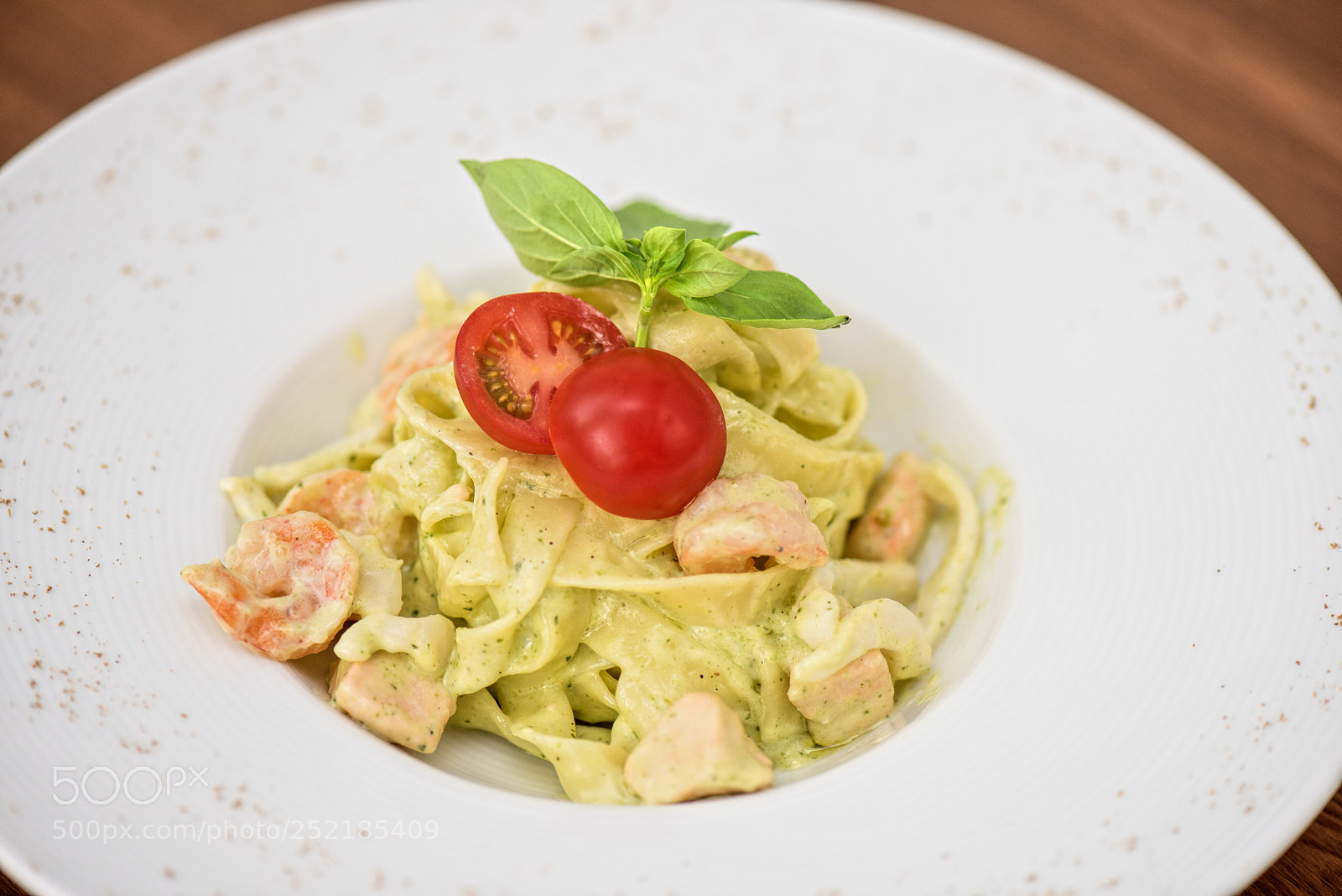 Nikon D810 sample photo. Pasta with shrimp photography