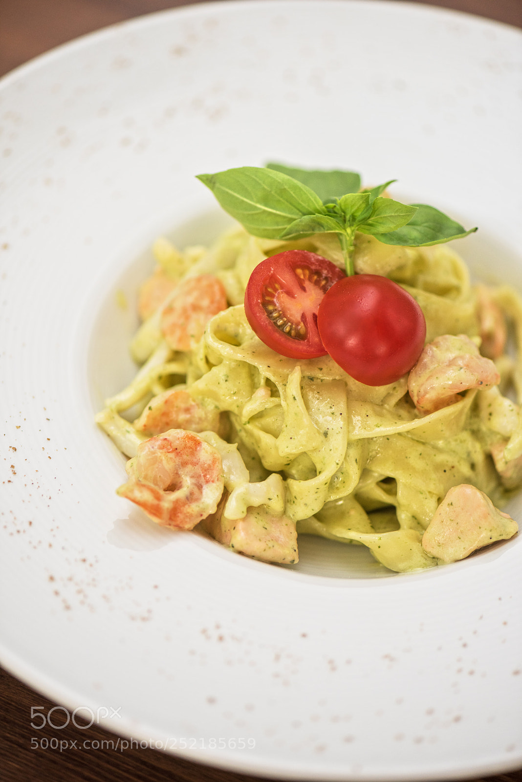 Nikon D810 sample photo. Pasta with shrimp photography