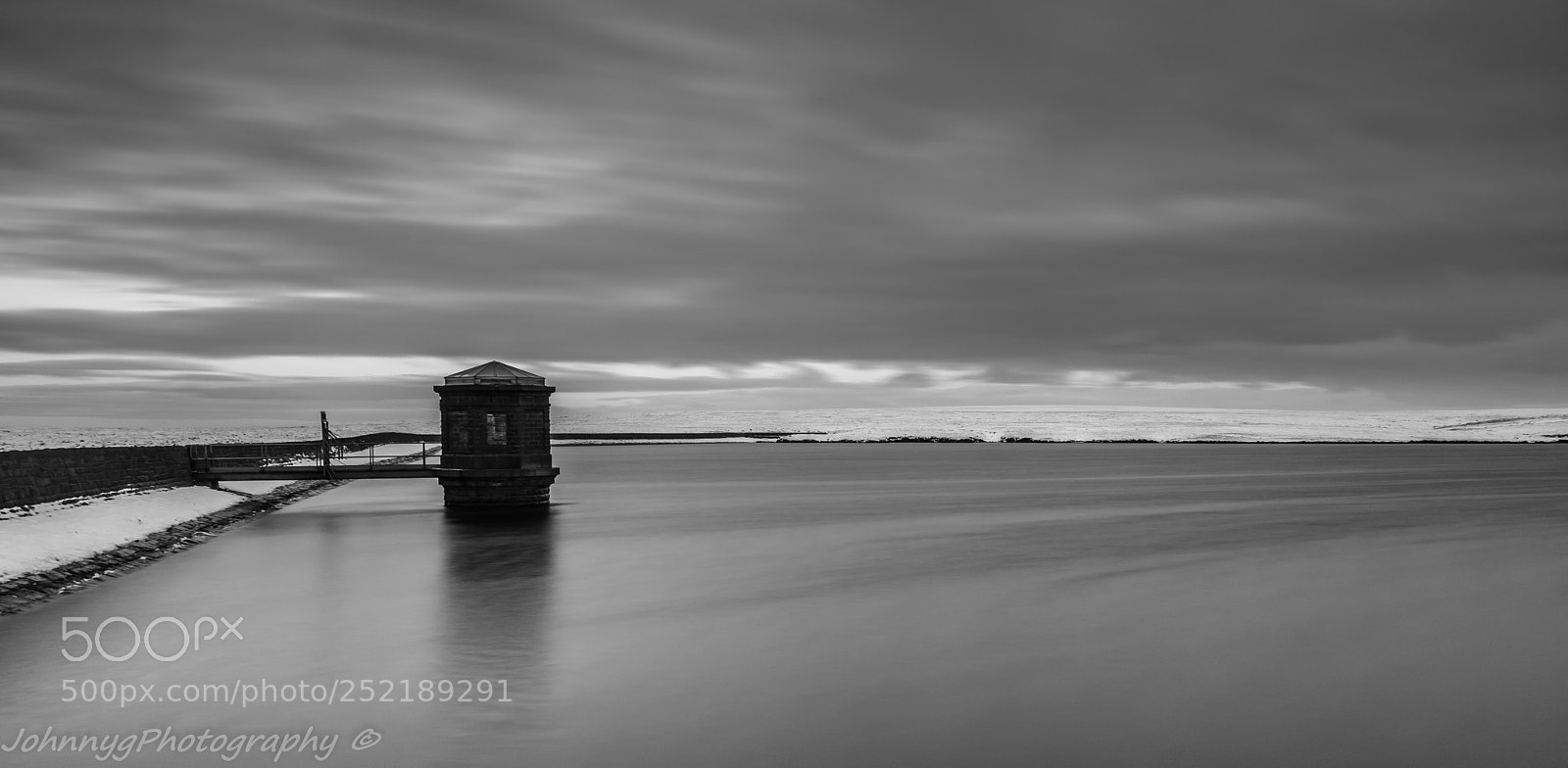 Nikon D5500 sample photo. Moody reservoir photography
