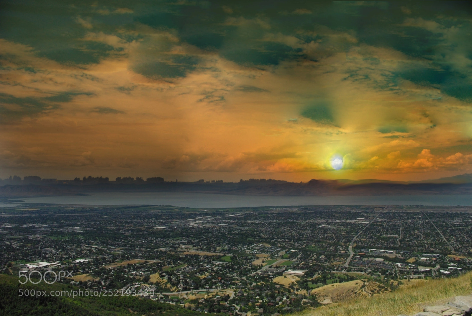 Pentax K200D sample photo. Sunset cityscape photography