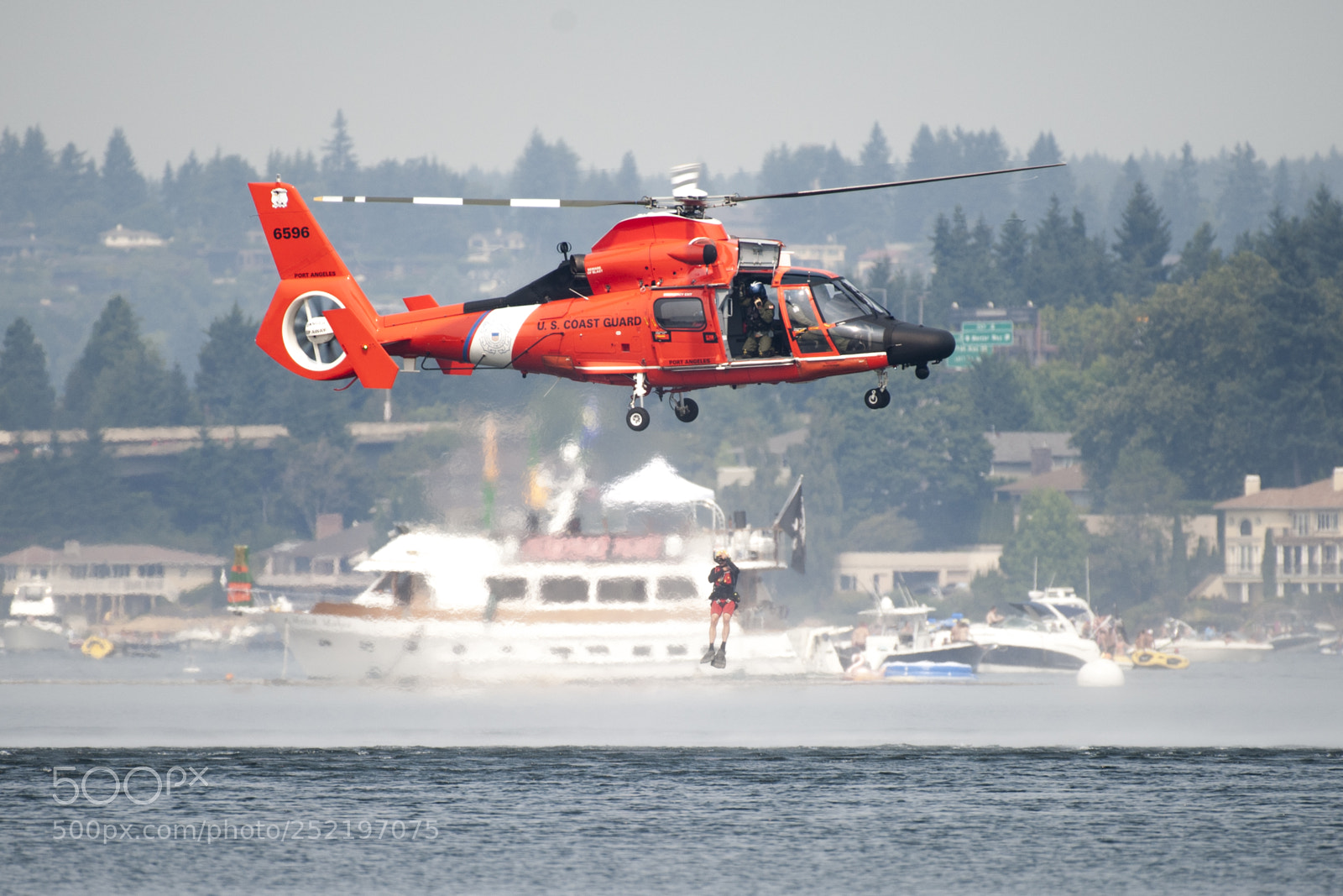Nikon D700 sample photo. Us coast guard hh-65 photography