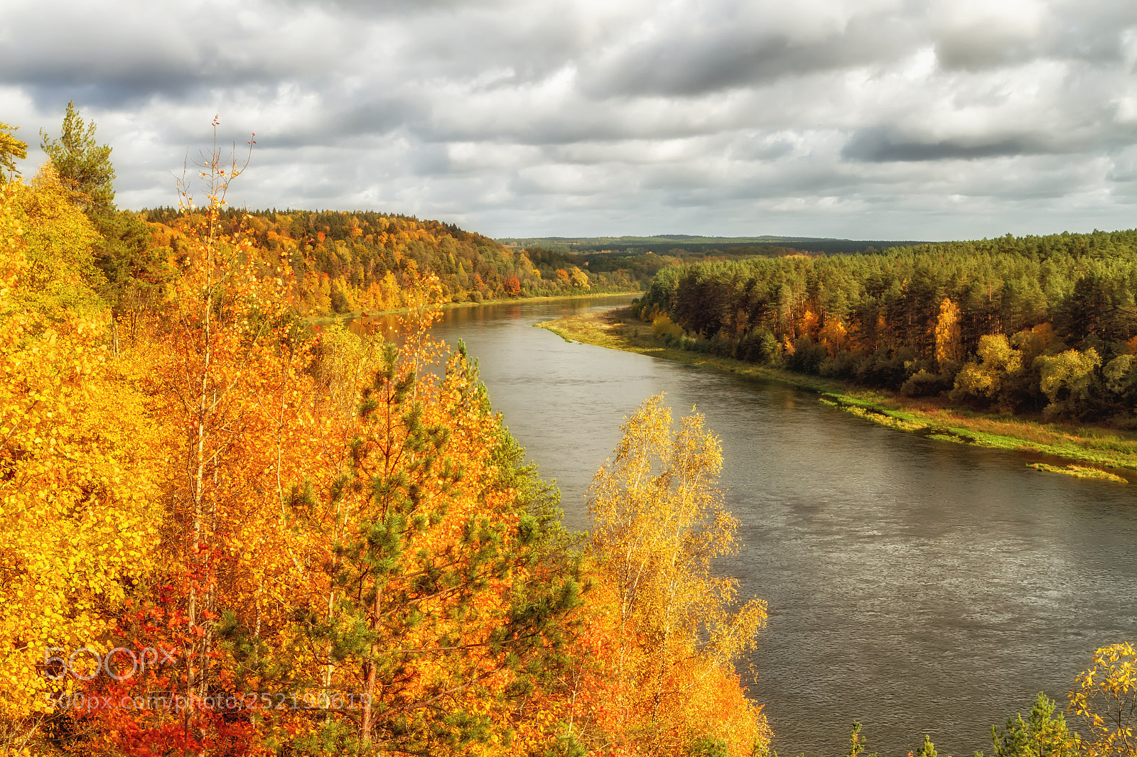 Canon EOS 7D sample photo. Nemunas river in autumn photography