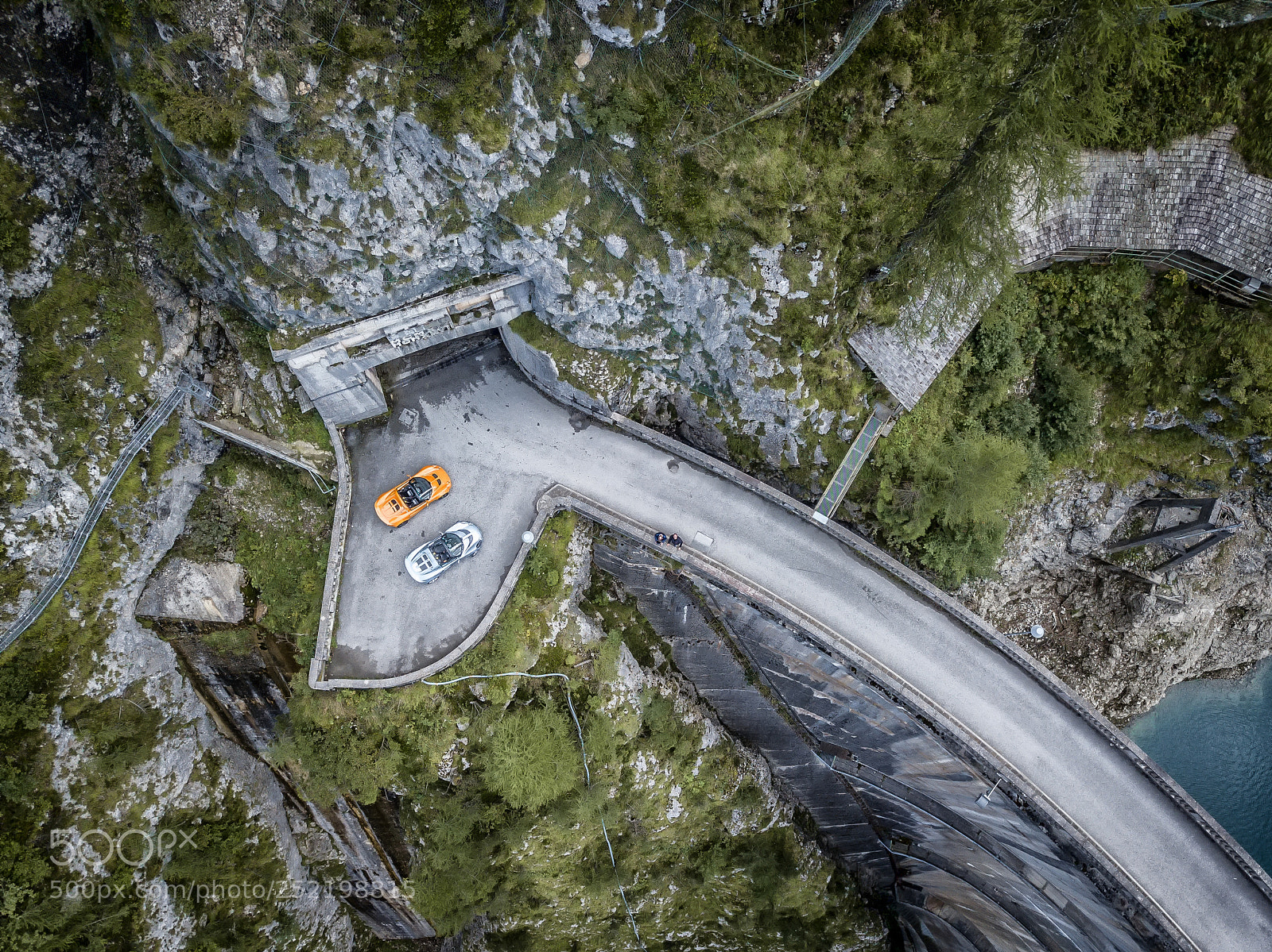 DJI FC220 sample photo. Italy dolomites aerial lago photography