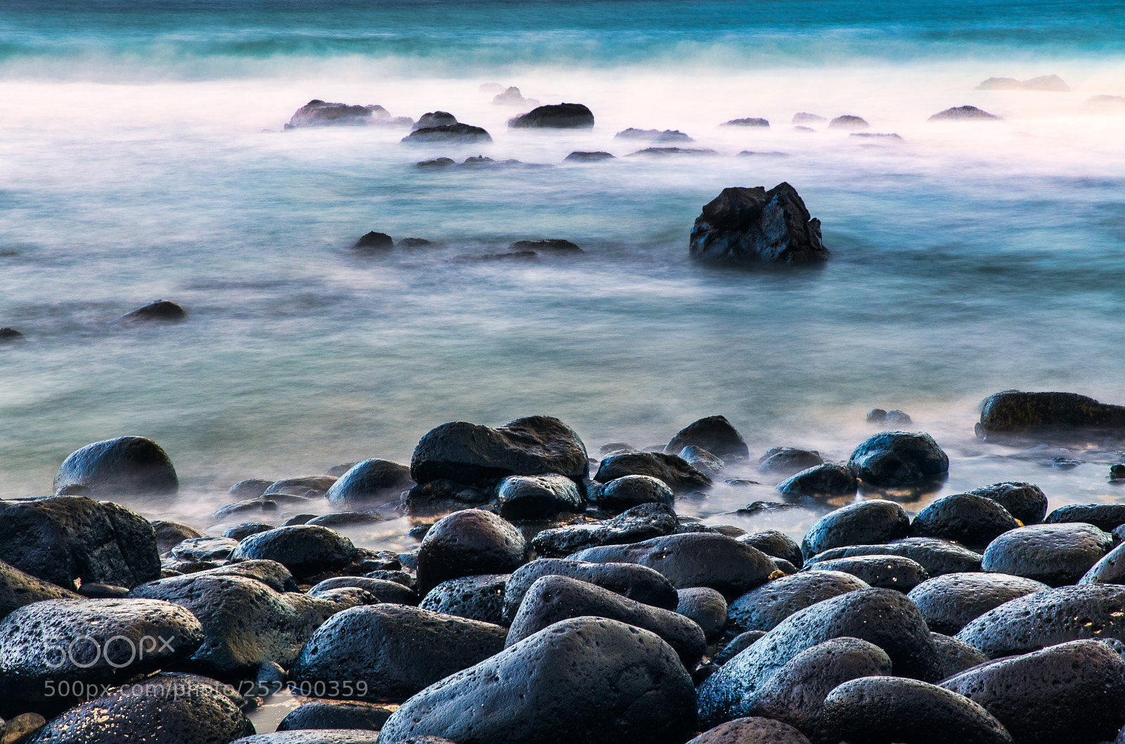Nikon D850 sample photo. Boulders at sea photography