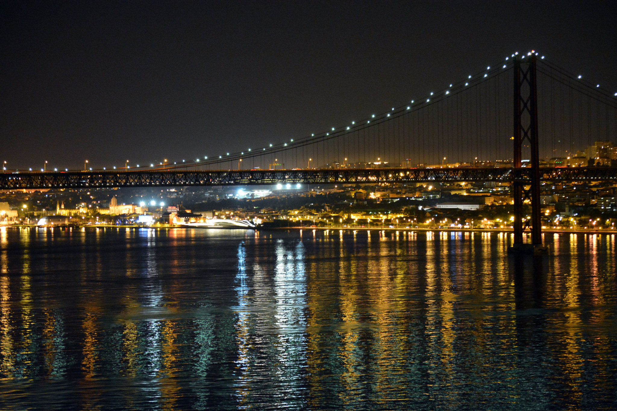 Nikon D5200 sample photo. Tejo river. night photography