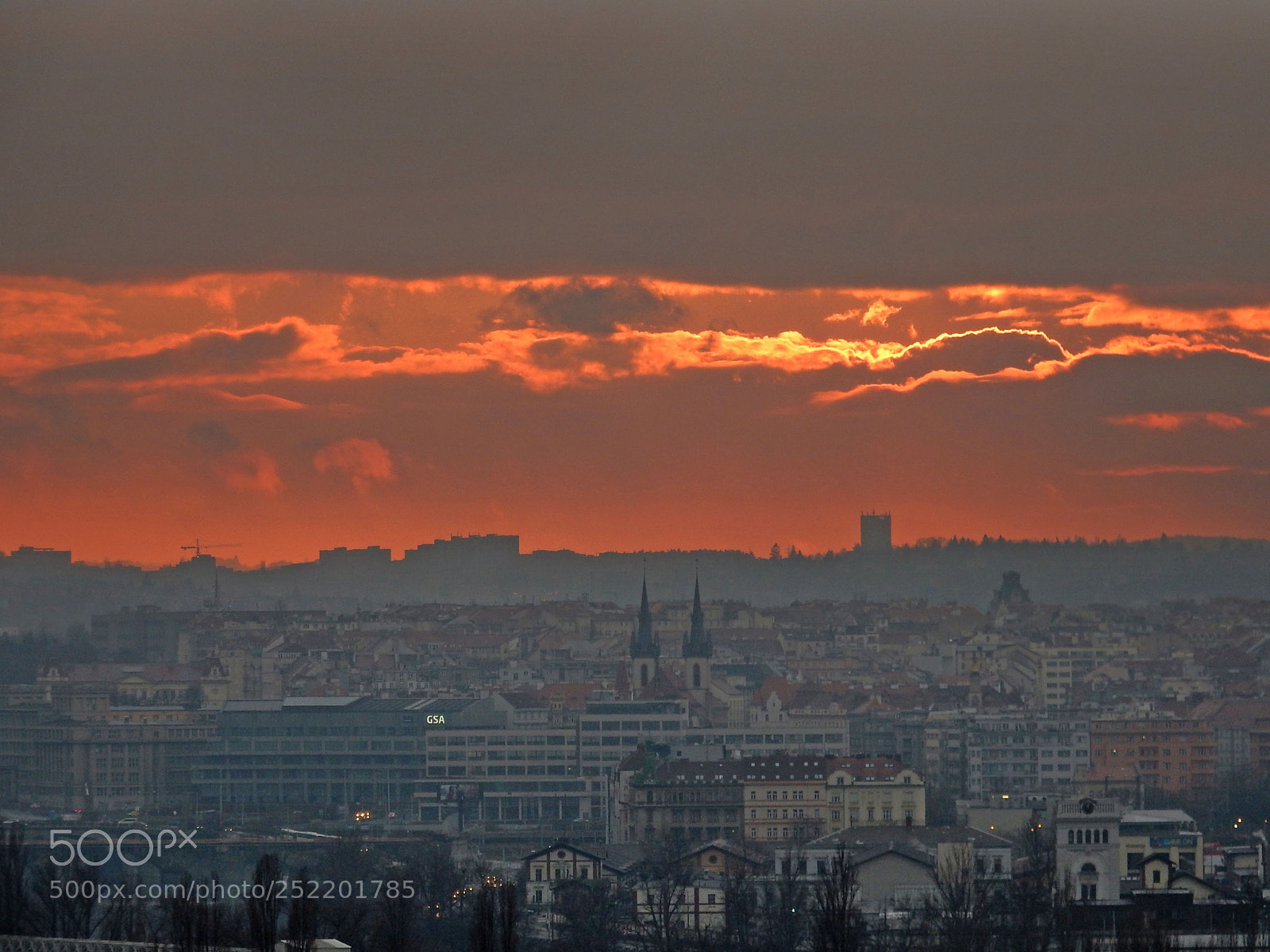 Nikon Coolpix S9900 sample photo. Sunset prague photography