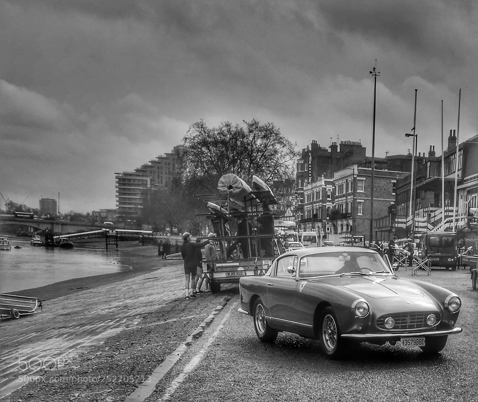 HUAWEI P9 sample photo. Ferrari by the river photography