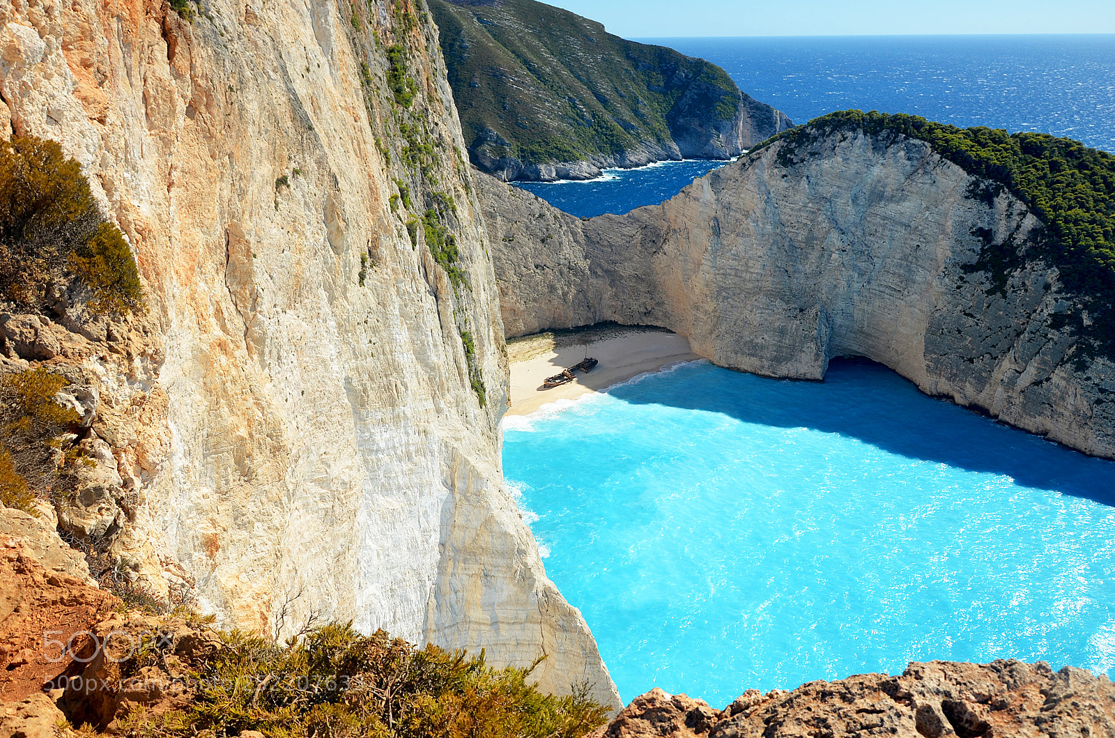Nikon D5100 sample photo. Navagio shipwreck beach photography