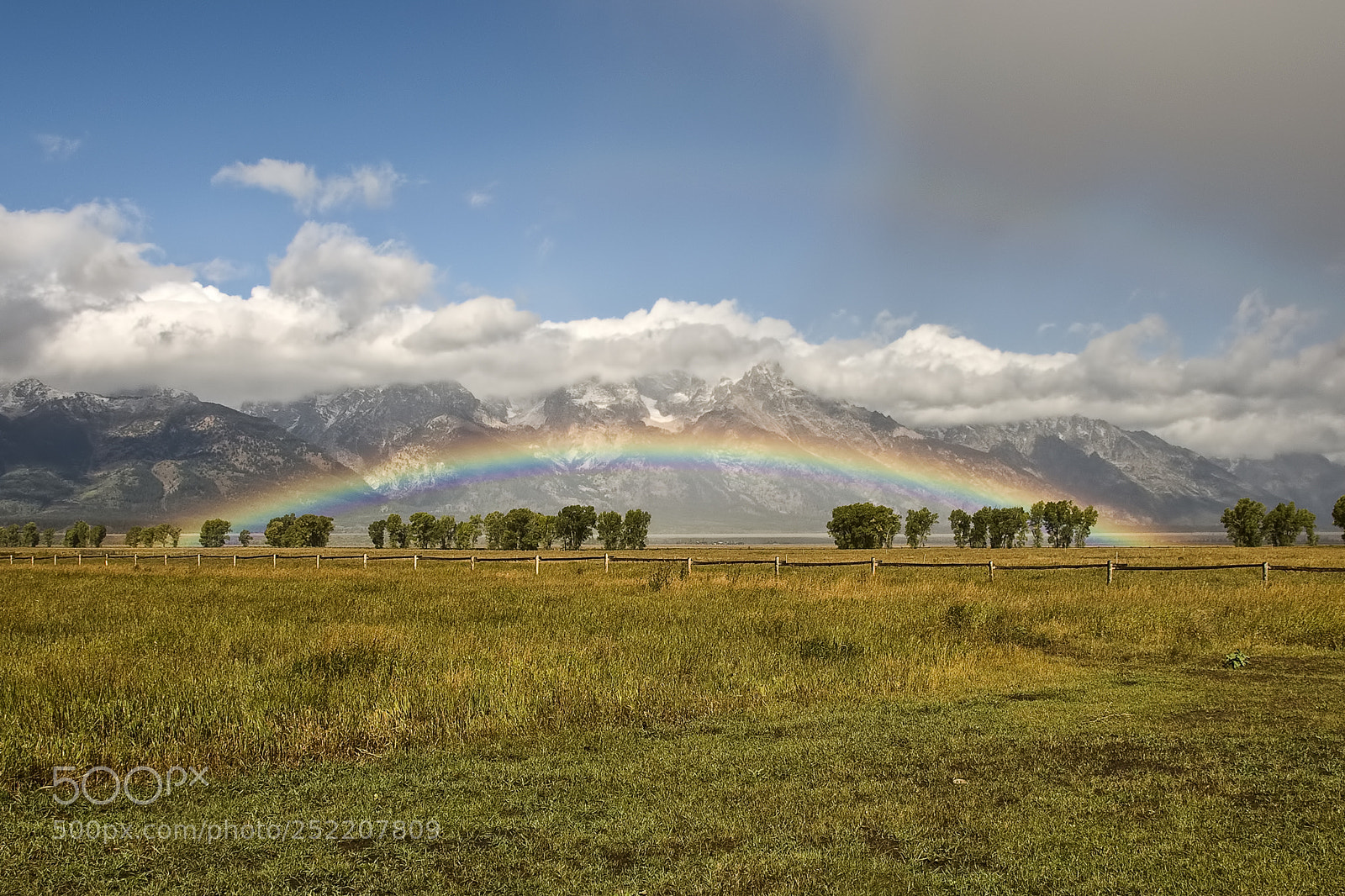 Nikon D90 sample photo. Rainbow, grand tetons national photography